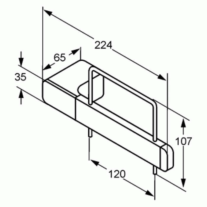 Бумагодержатель KLUDI Е2 4997105 для ванной комнаты. Фото